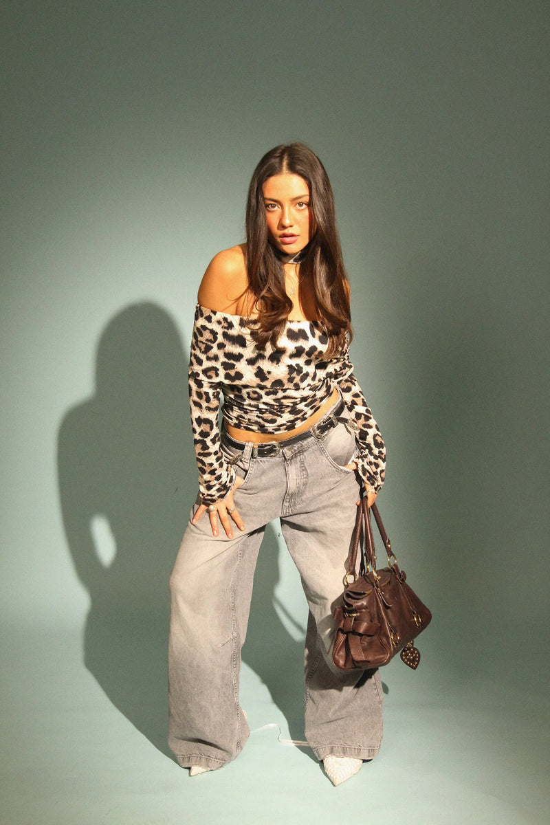 Leopard Print Longsleeve Top