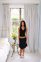 Amélie Ruffle Top Noir