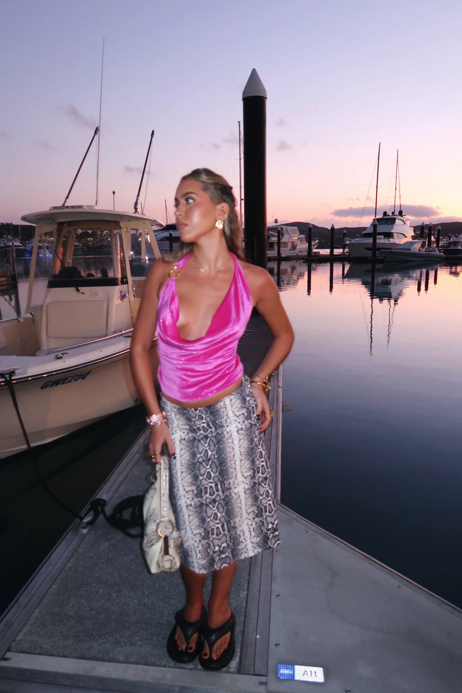 Dolce Vita Top Sparkly Pink