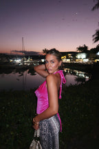 Dolce Vita Top Sparkly Pink