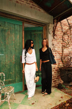 Juliette Ruffle Top Blanc