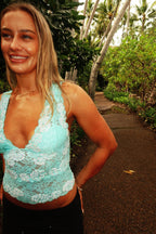 Sorella Lace Cami Aqua