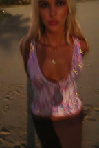 Bubblegum Sequin Cami Top