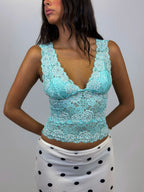 Sorella Lace Cami Aqua