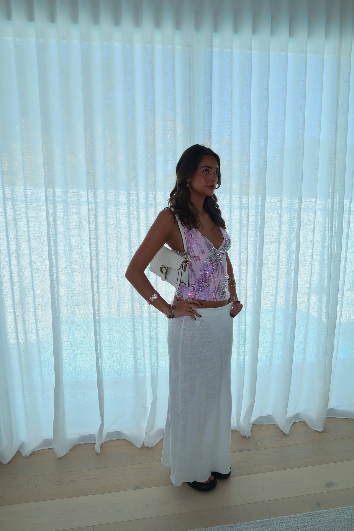 Bubblegum Sequin Cami Top