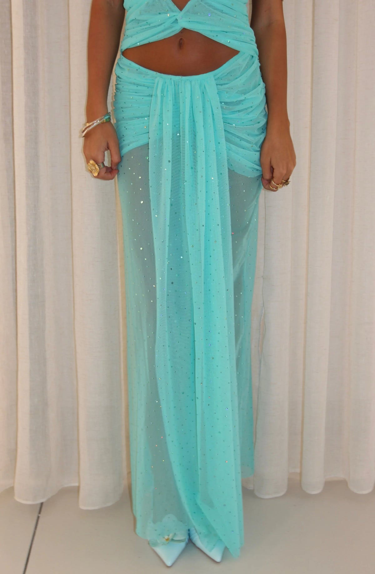 Soleil Maxi Skirt - Mint