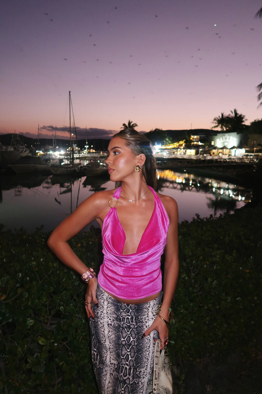 Dolce Vita Top Sparkly Pink