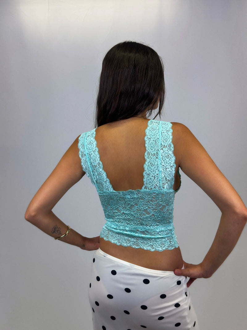 Sorella Lace Cami Aqua