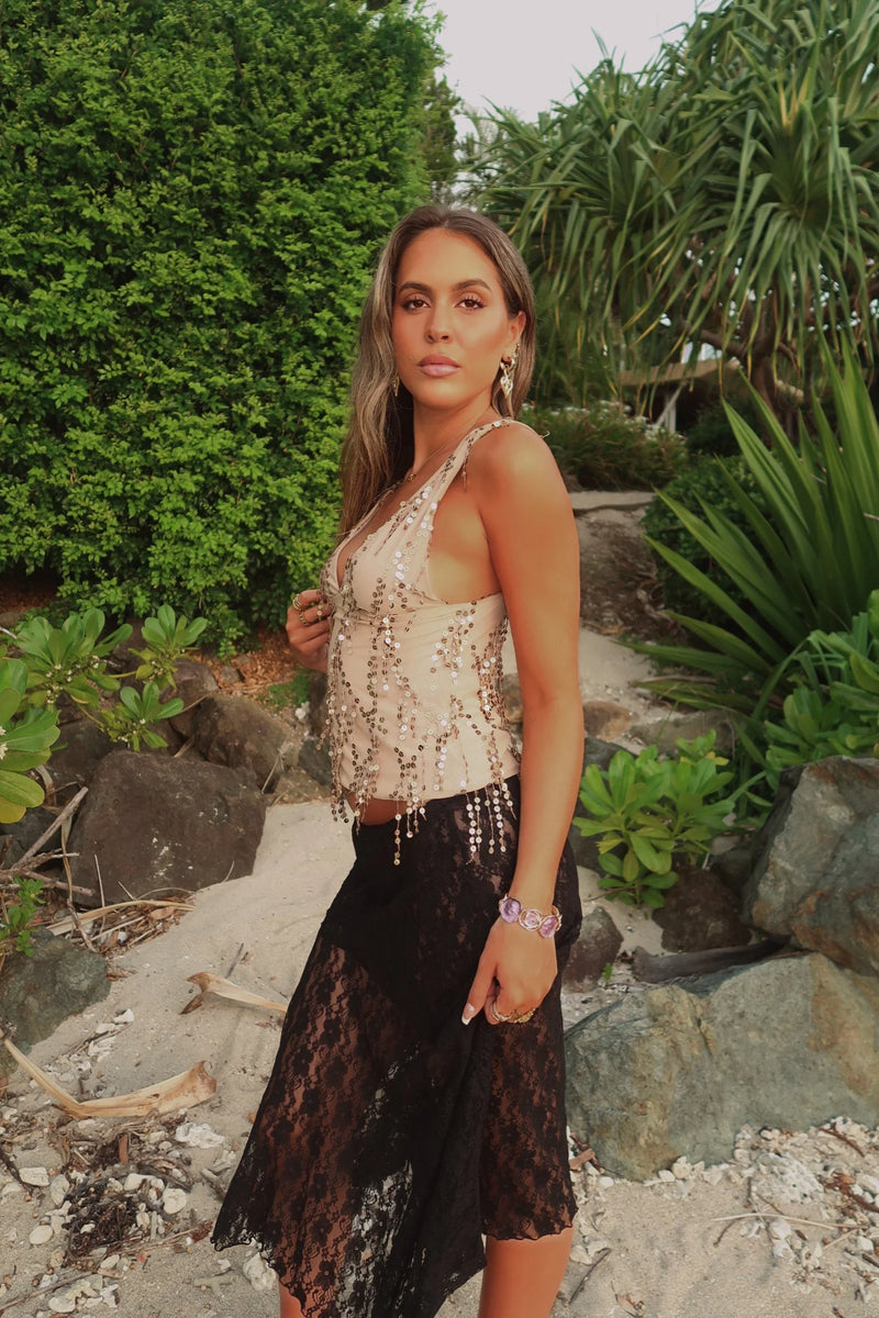 Gold Lustré Cami Top