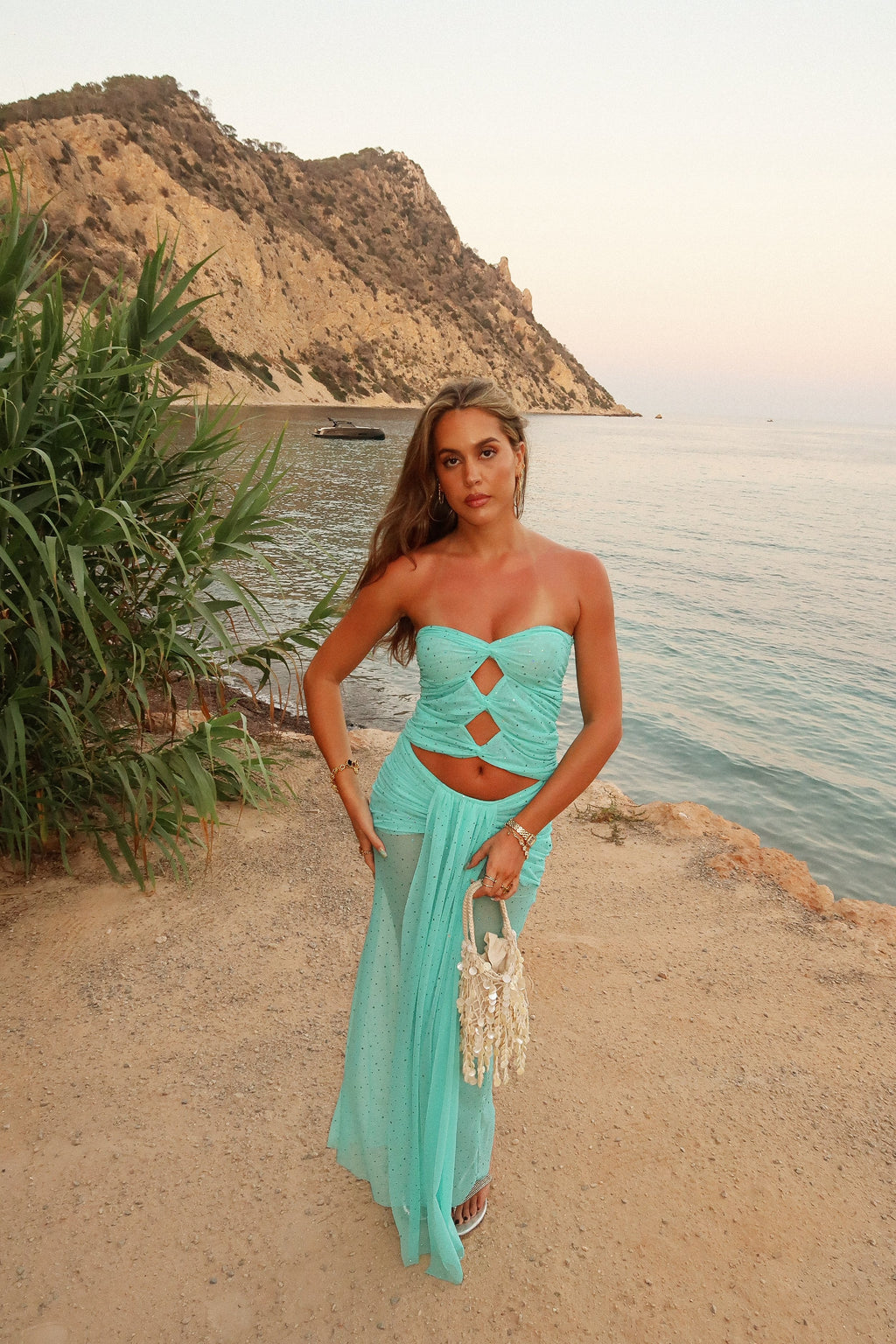 Soleil Maxi Skirt - Mint