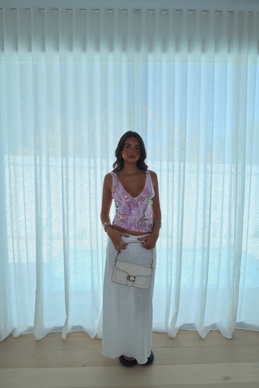 Bubblegum Sequin Cami Top