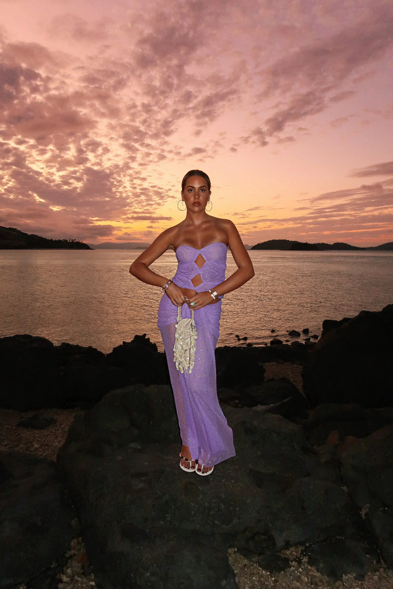 Soleil Twist Bandeau - Lilac