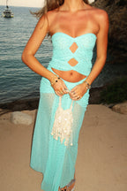 Soleil Maxi Skirt - Mint