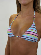 Candy Stripe Bikini Top