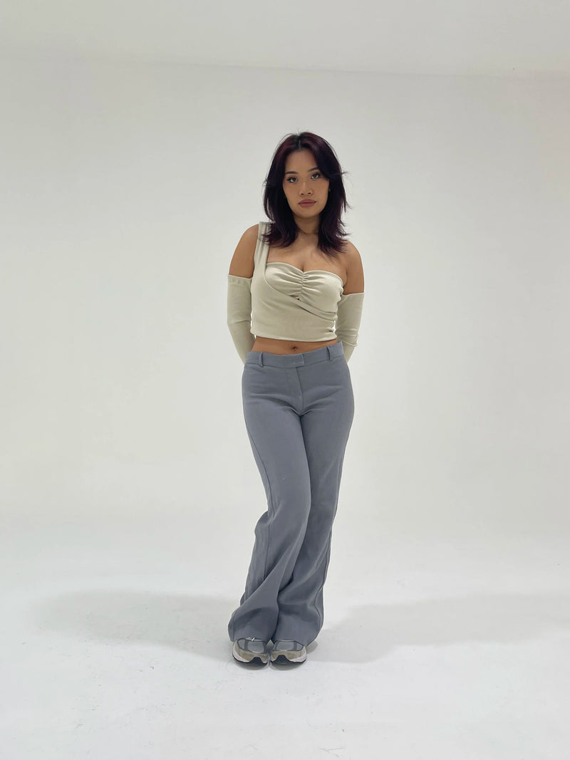 CUT-OUT TOP BEIGE