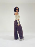 CUT-OUT TOP BEIGE