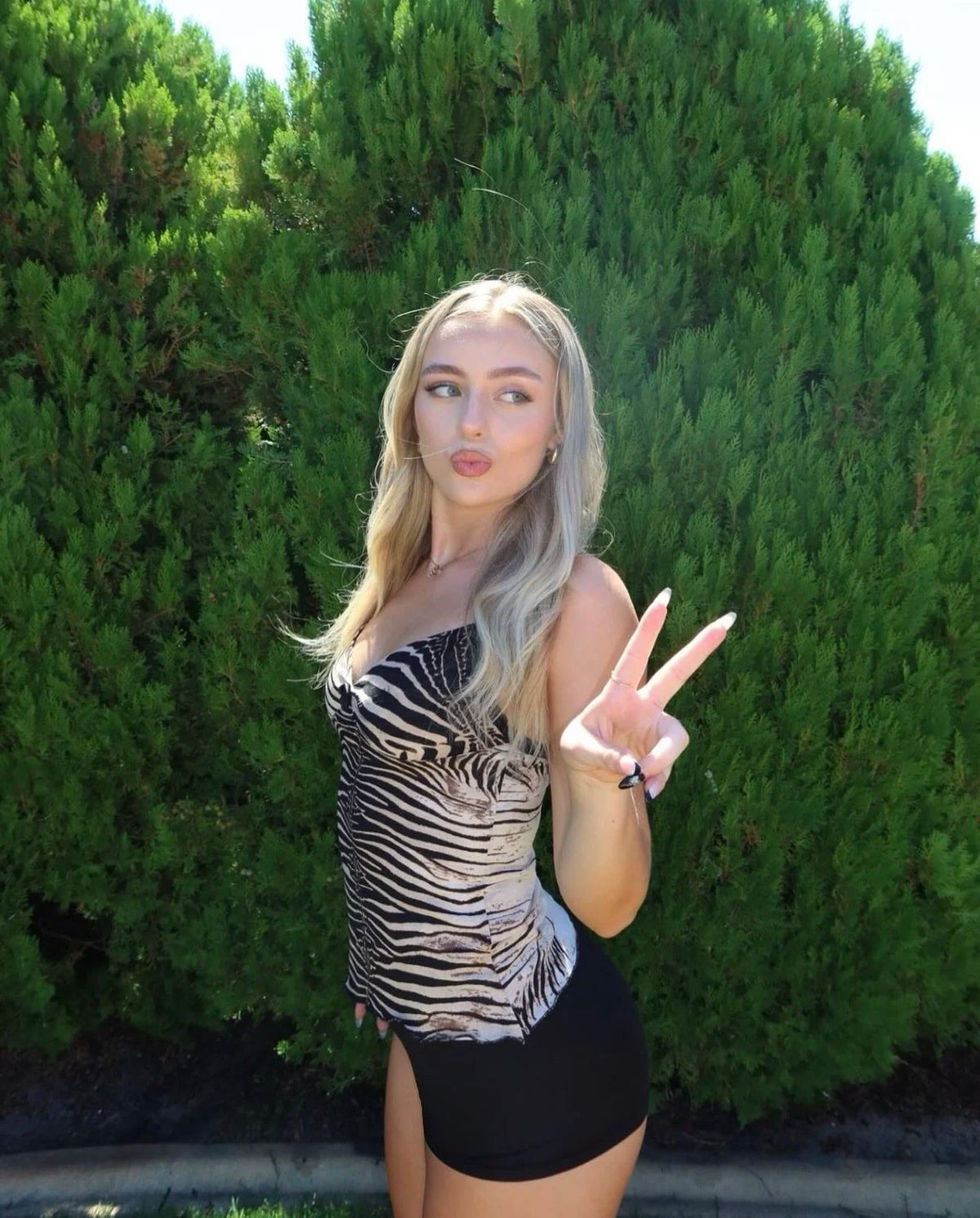 Jungle print cami top
