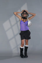 Purple Lace Cami Top
