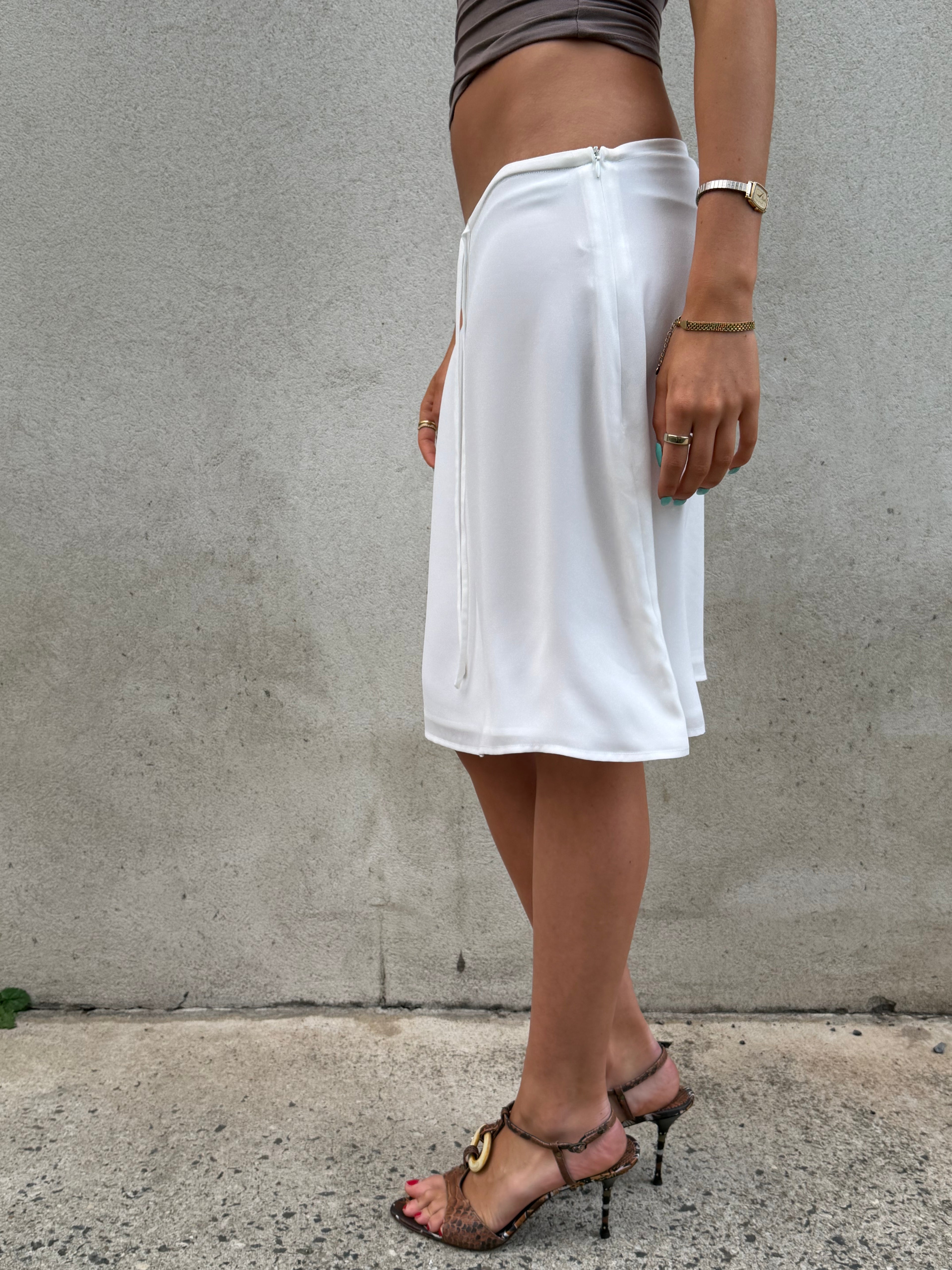 Margaux Midi Skirt Blanc