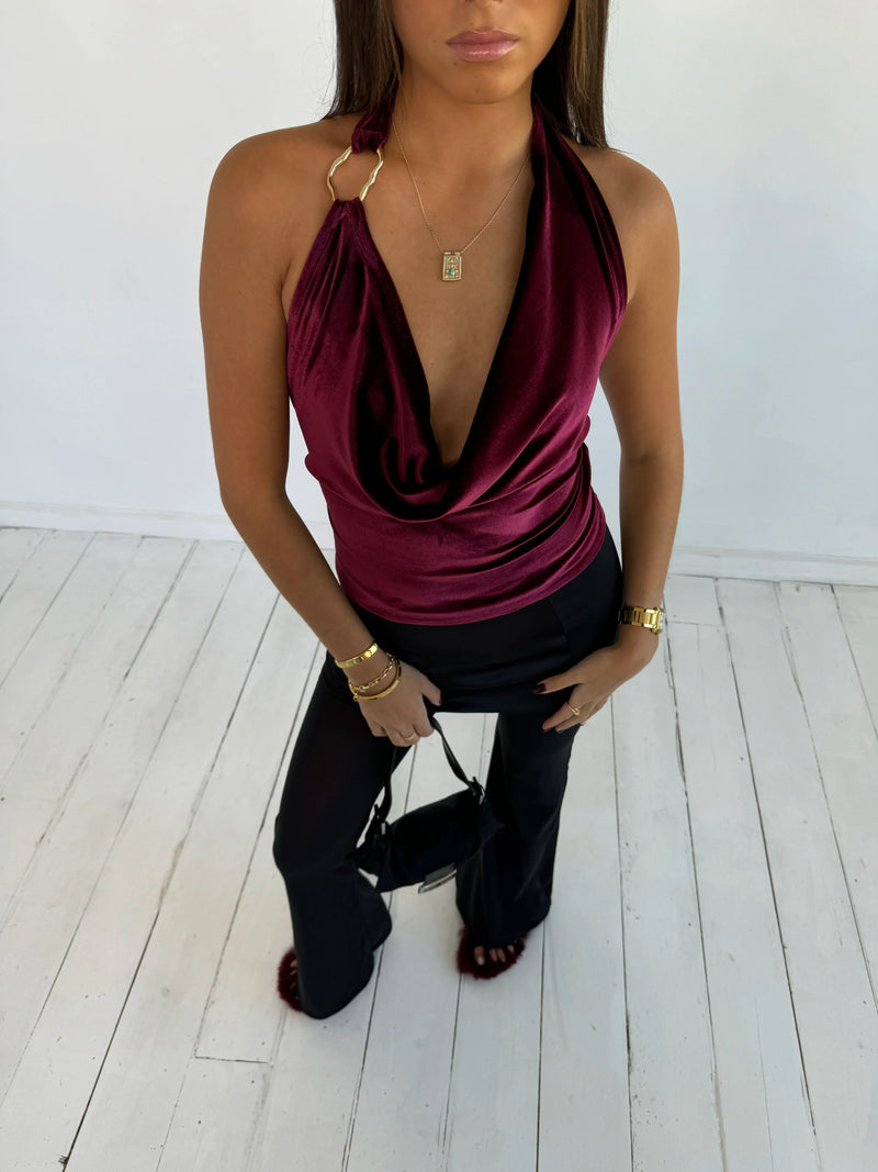 Dolce Vita Top Burgundy