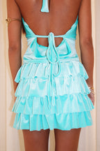 Dolce Vita Ruffle Skirt - Sparkly Mint