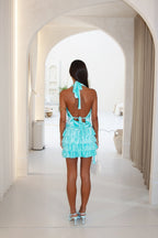 Dolce Vita Ruffle Skirt - Sparkly Mint