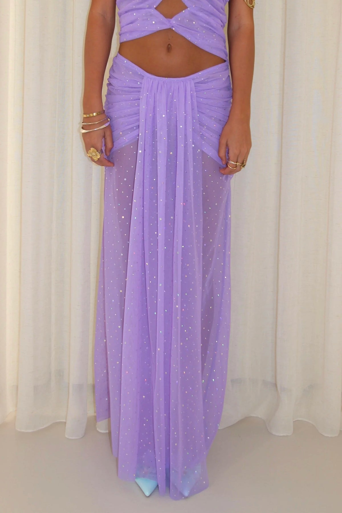 Soleil Maxi Skirt - Lilac