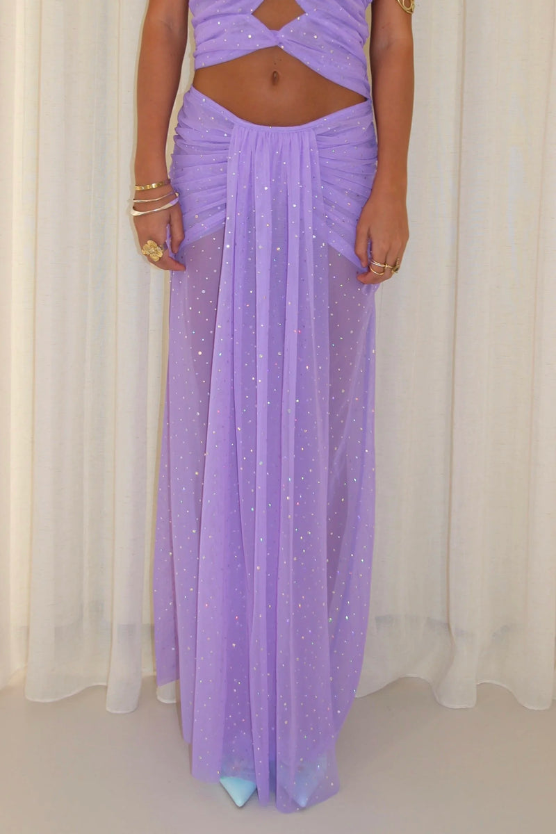 Soleil Maxi Skirt - Lilac