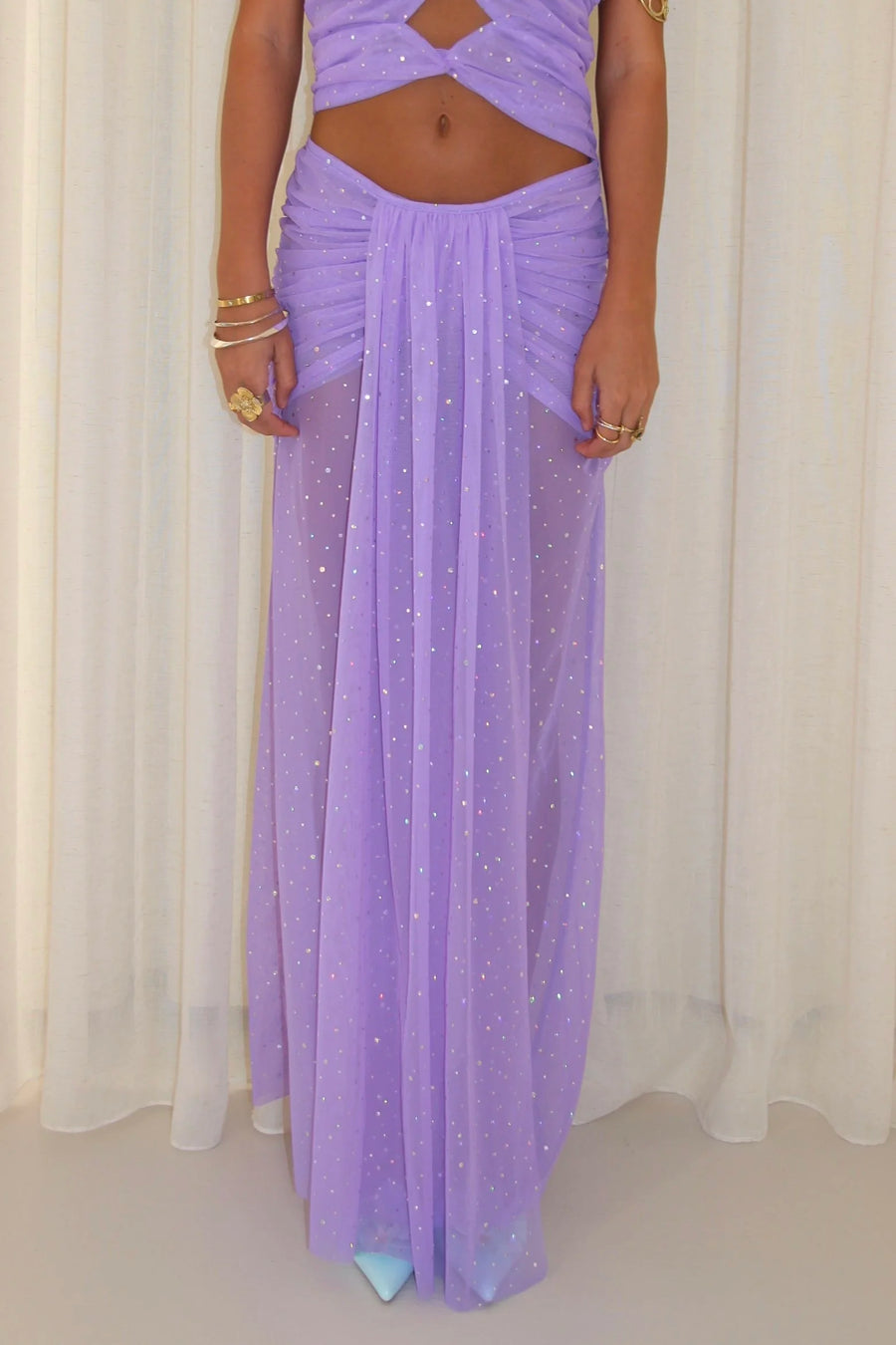 Soleil Maxi Skirt - Lilac