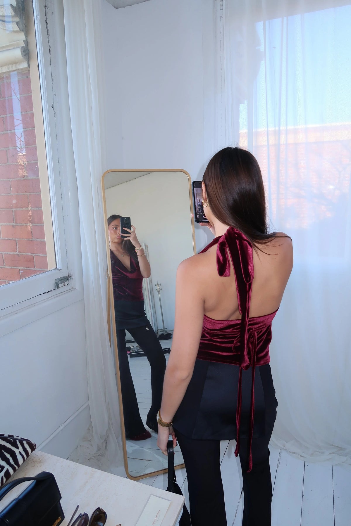 Dolce Vita Top Burgundy