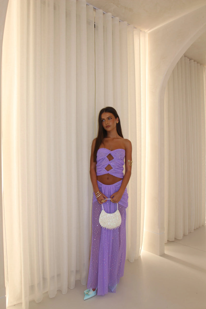 Soleil Maxi Skirt - Lilac