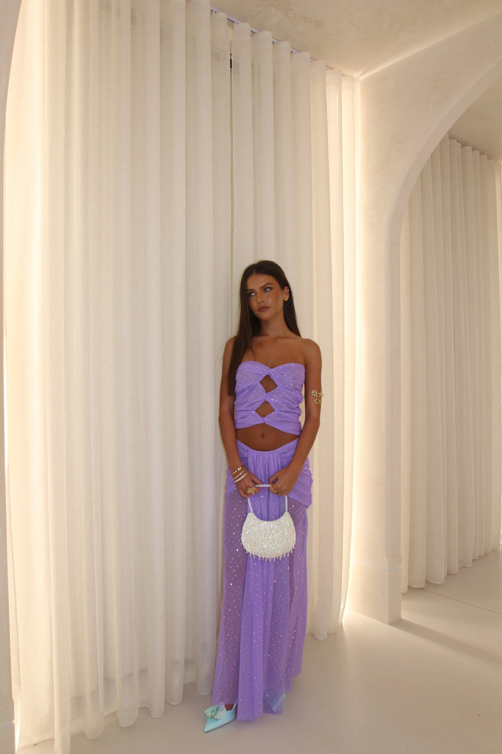 Soleil Twist Bandeau - Lilac