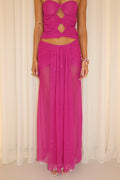 Soleil Maxi Skirt - Fuschia