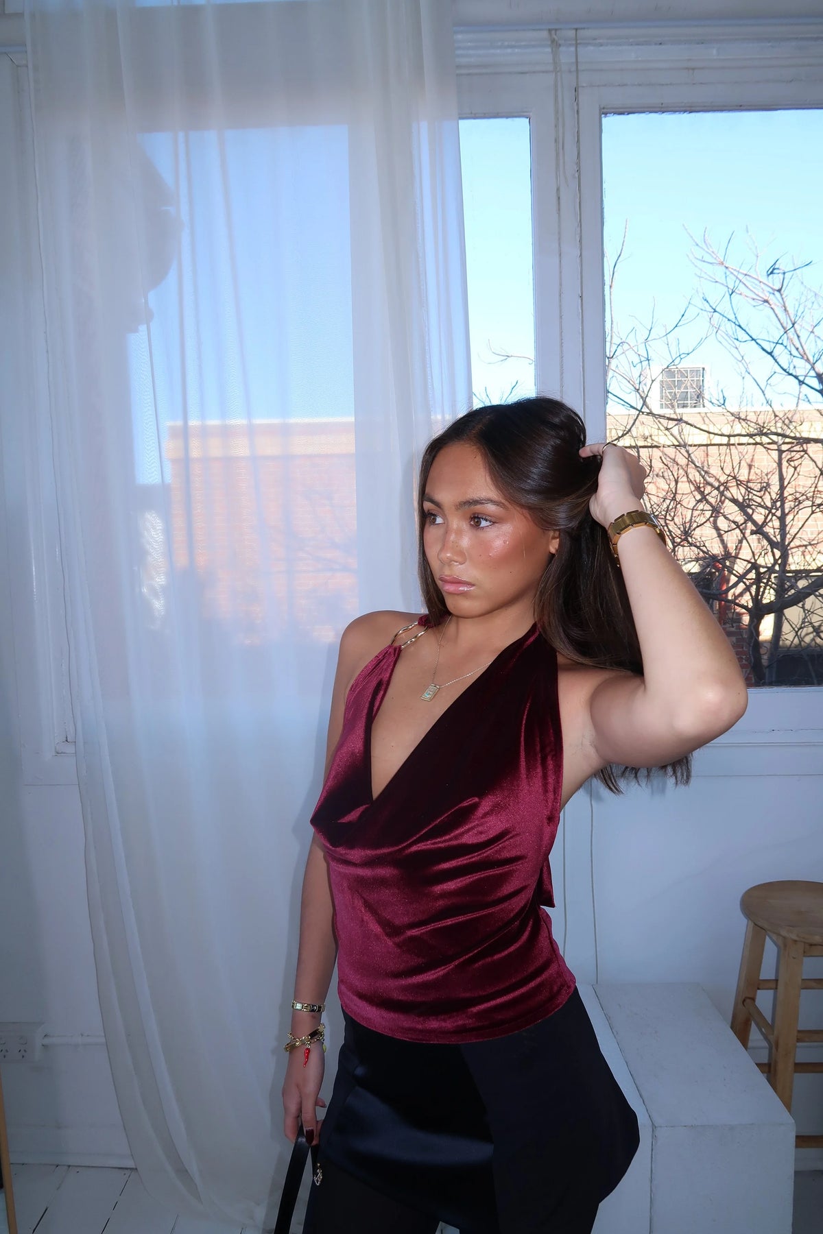 Dolce Vita Top Burgundy